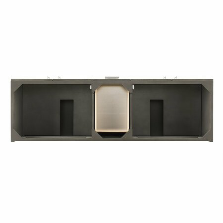 James Martin Vanities Metropolitan 72in Double Vanity Cabinet, Silver Oak 850-V72-SOK